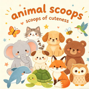 Animal themed lucky scoop