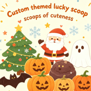 Custom themed lucky scoop